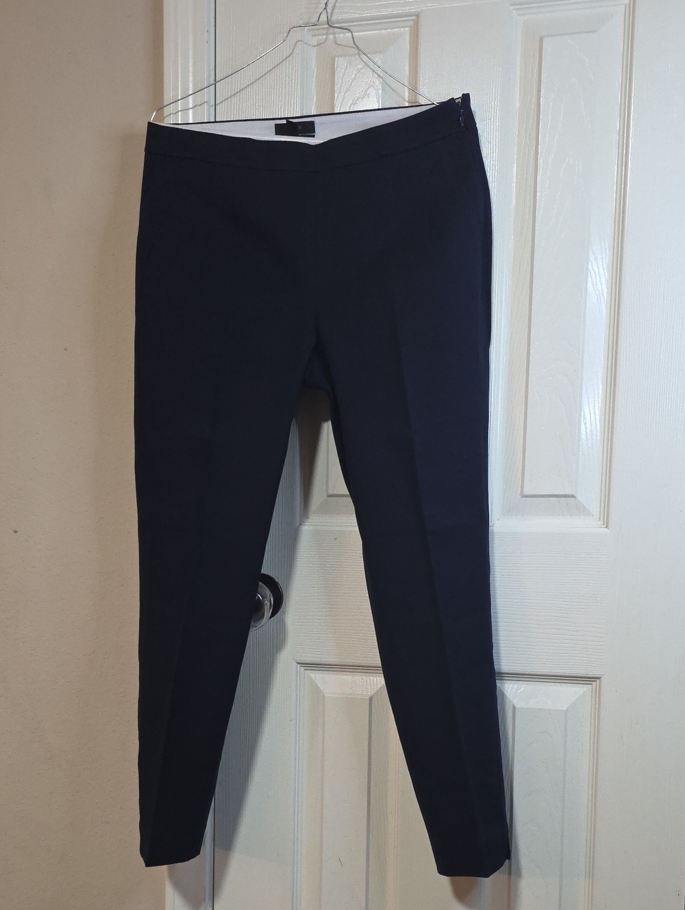 J. Crew Navy Women's Tailored Dress Pants, Side Zipper. Had Dry Cleaned. - Picture 8 of 11
